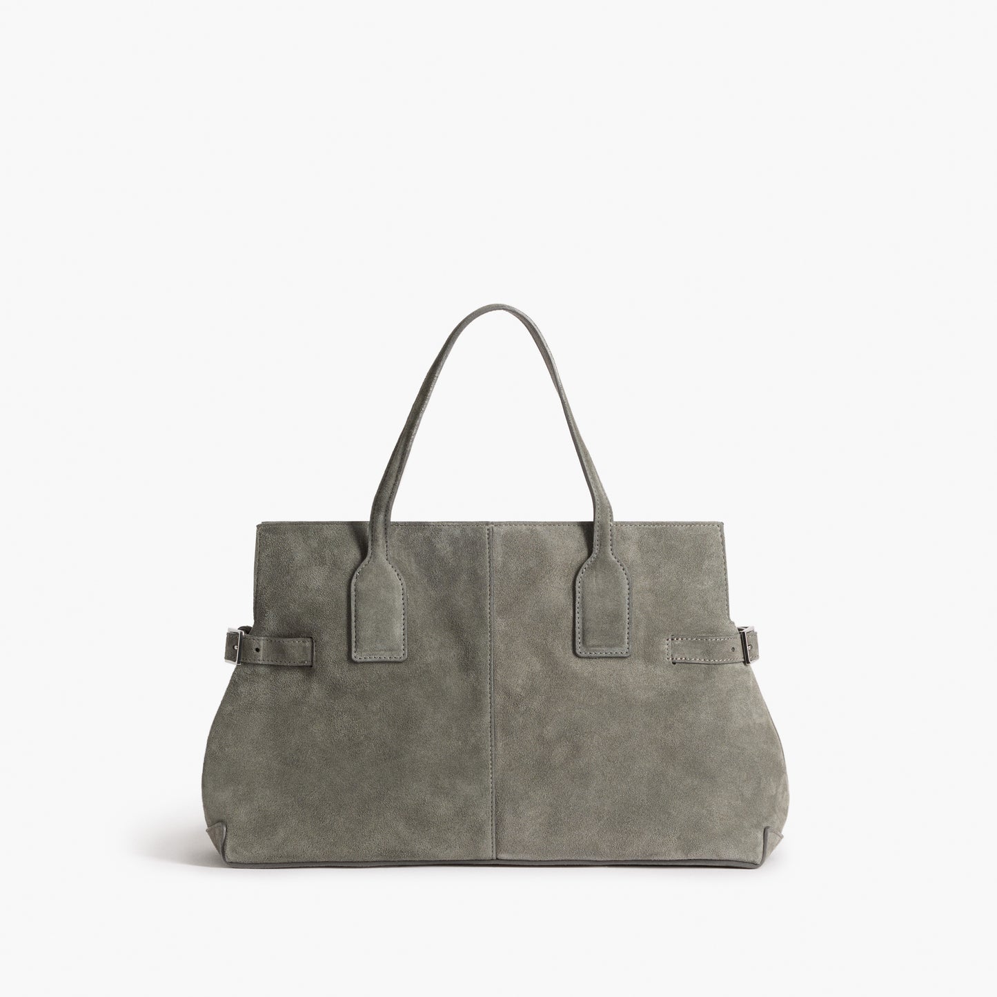 Lisa Bowler Bag Suede Stone Grey