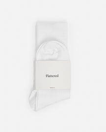 Flattered Sock Cotton White