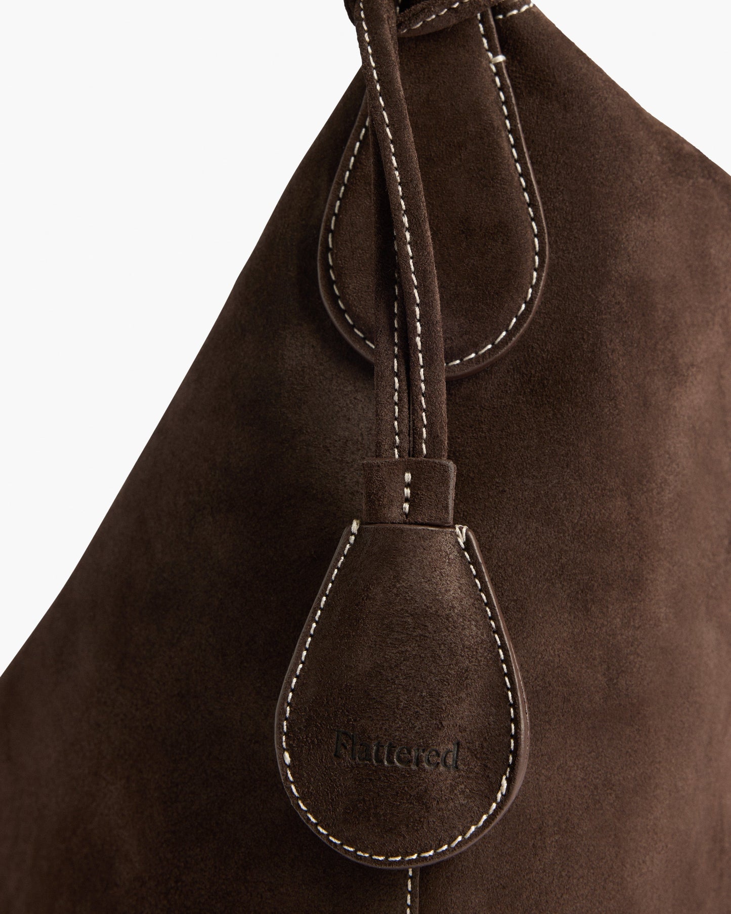 Alda Grande Shoulder Bag Suede Chocolate