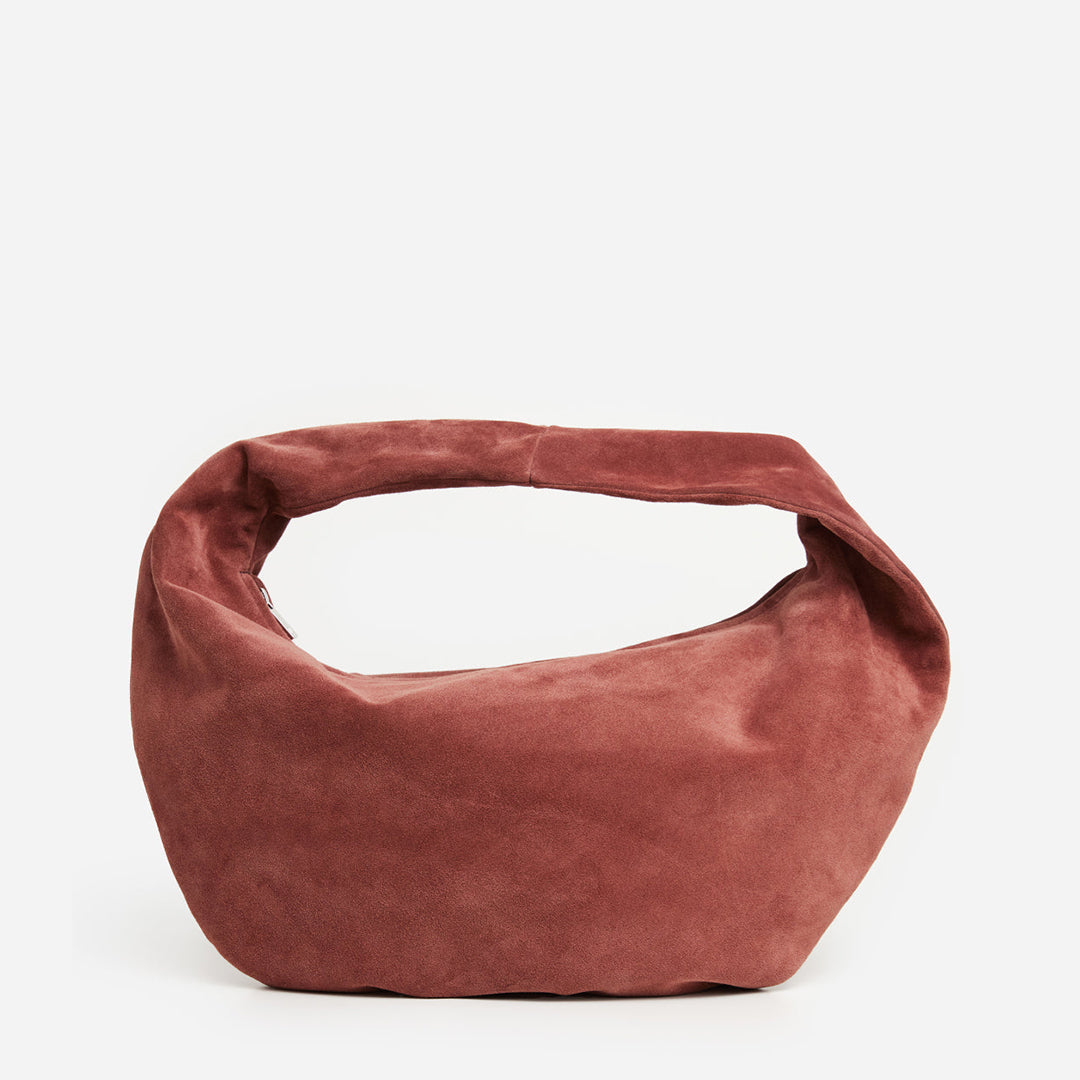 Alva Shoulder Bag Suede Rust