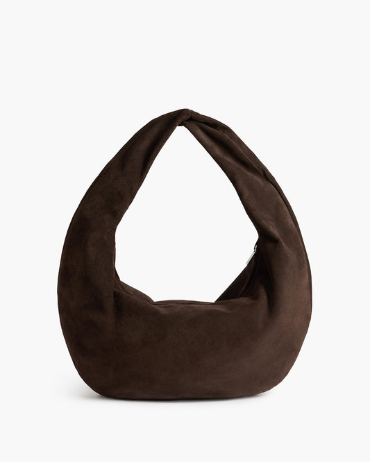 Alva Shoulder Bag Suede Chocolate