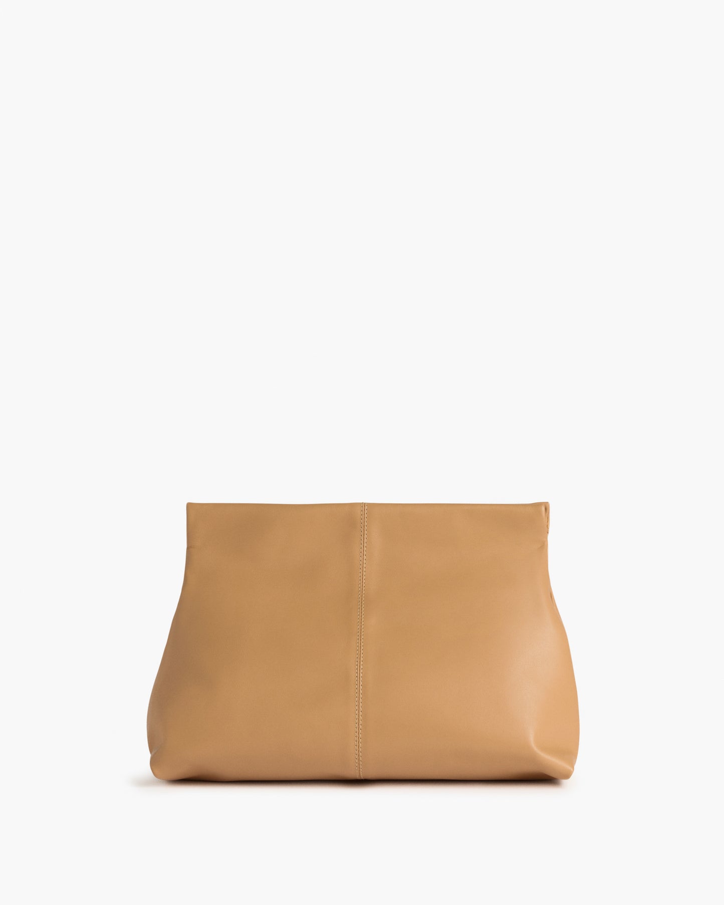 Clay Clutch Leather Biscotti
