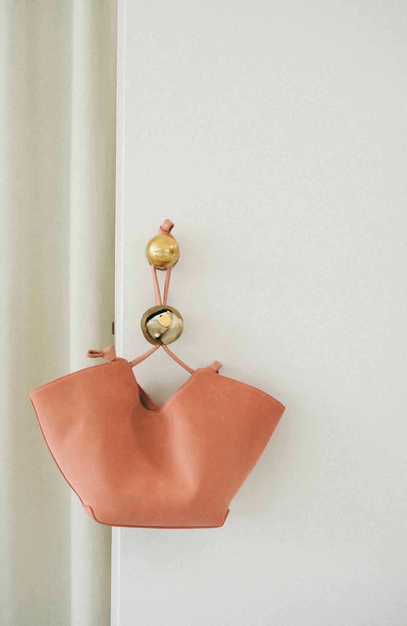 Donia Mini Handbag Suede Blush Pink