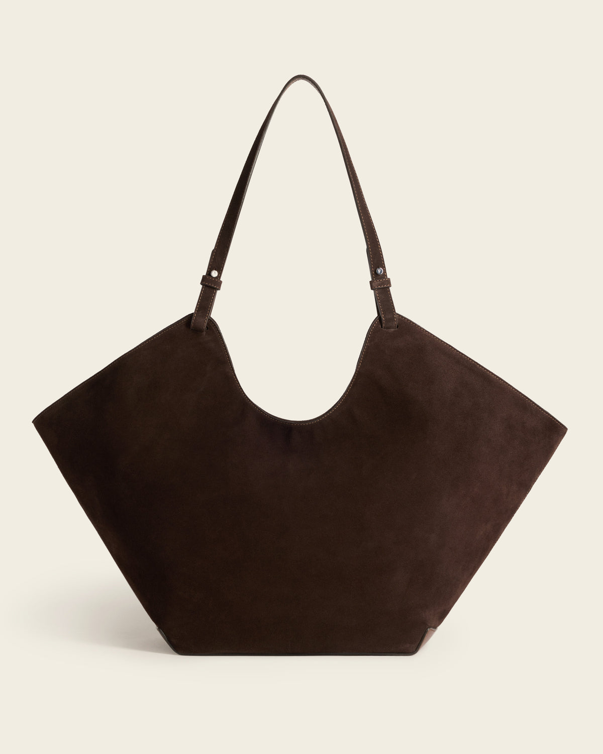 Dahlia Tote Bag Suede Chocolate