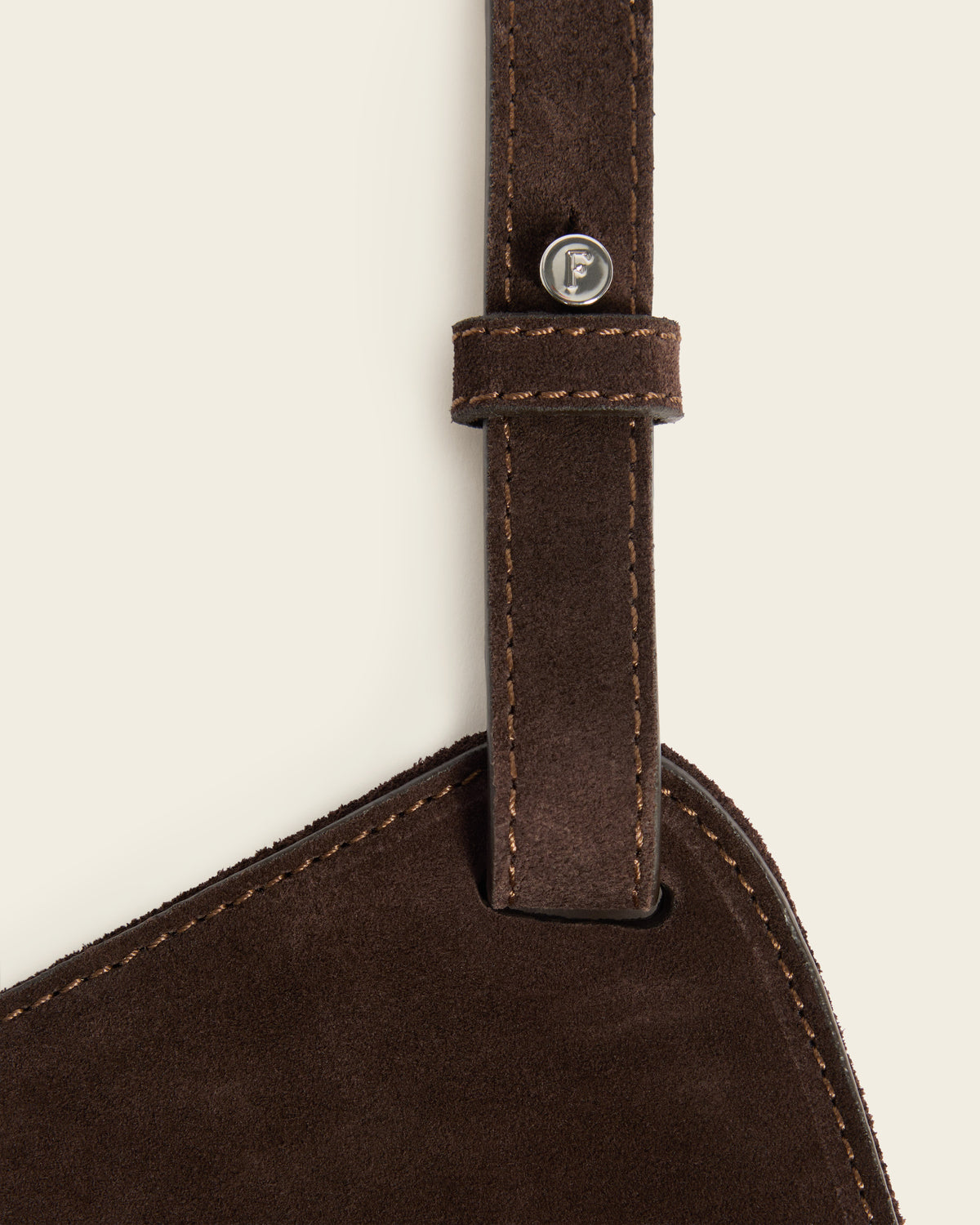 Dahlia Tote Bag Suede Chocolate