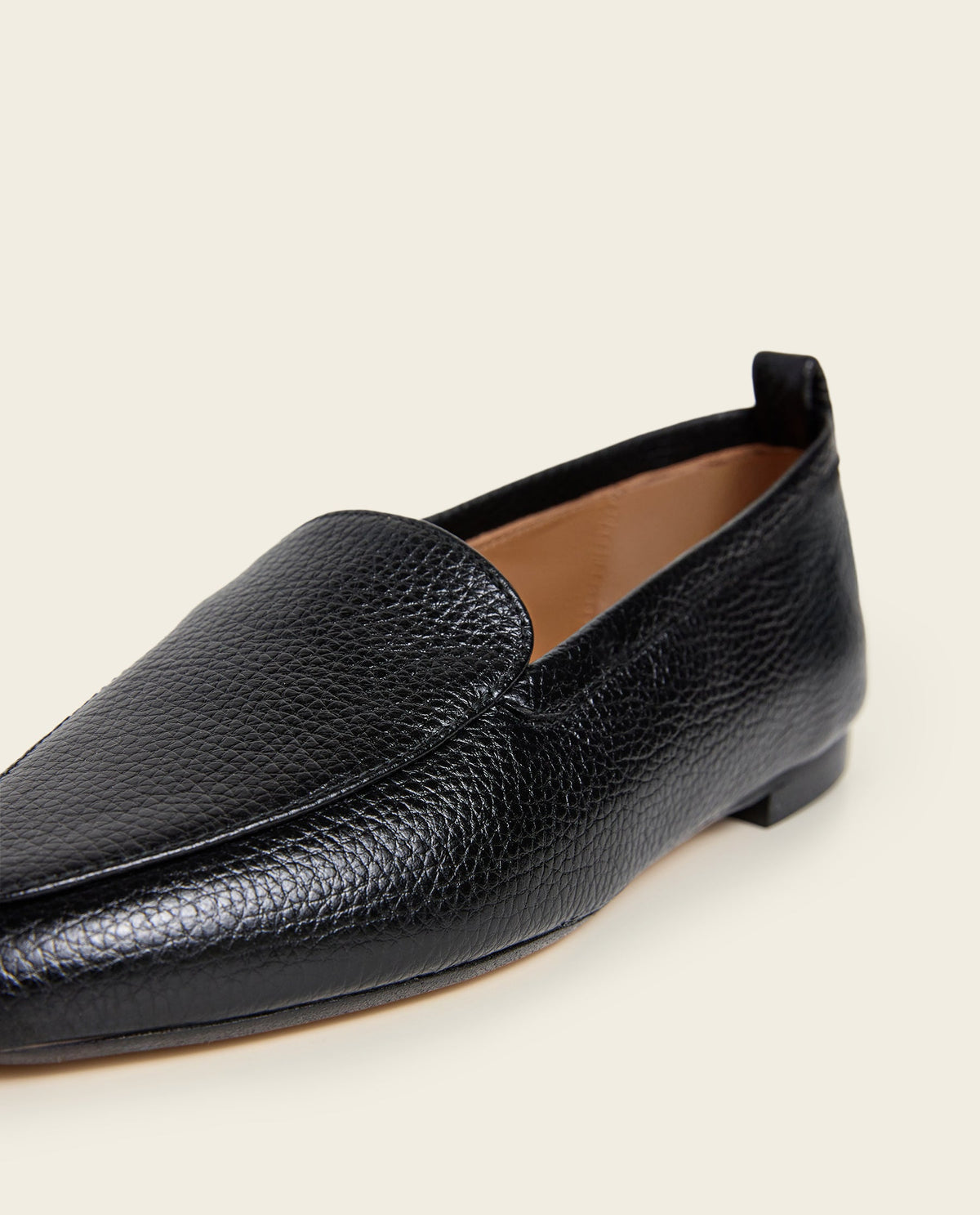 Cajsa Grained Leather Black