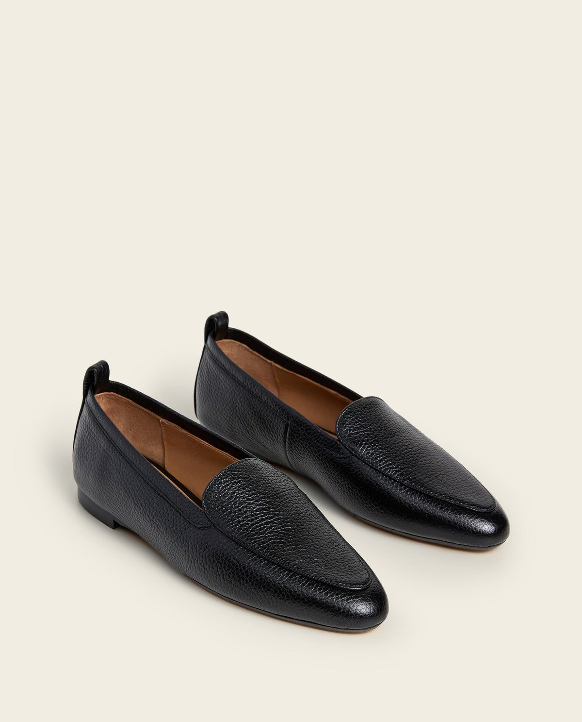 Cajsa Grained Leather Black