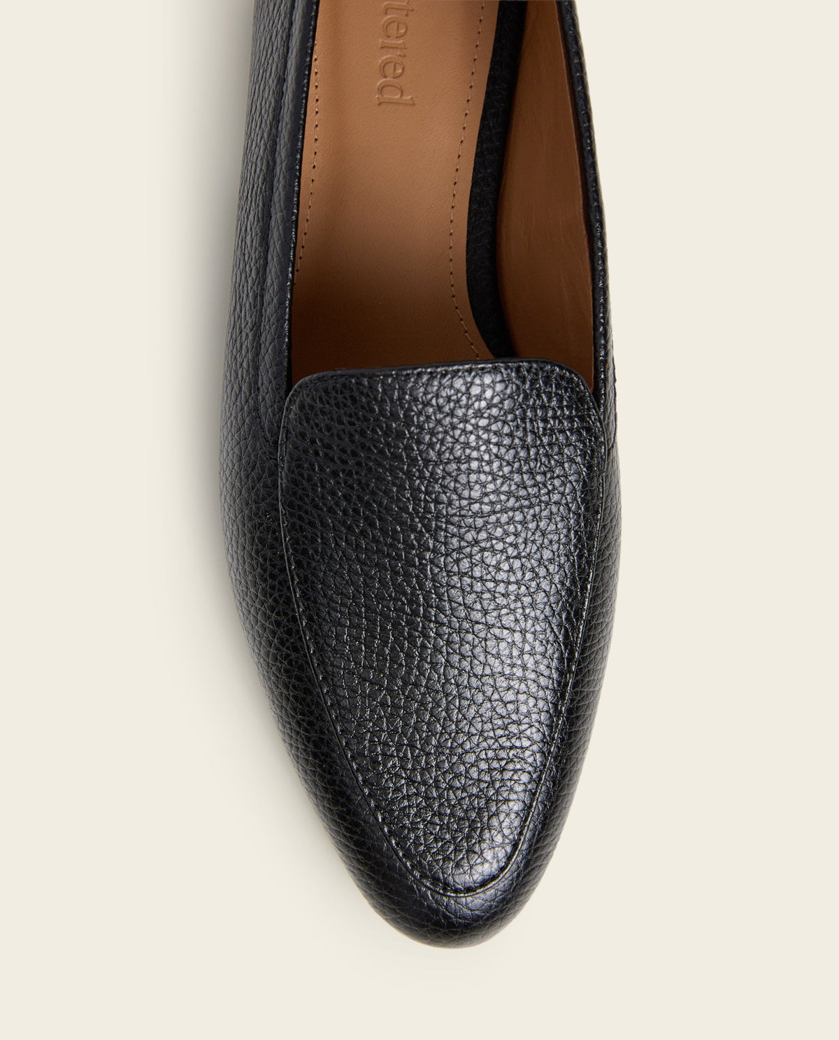 Cajsa Grained Leather Black