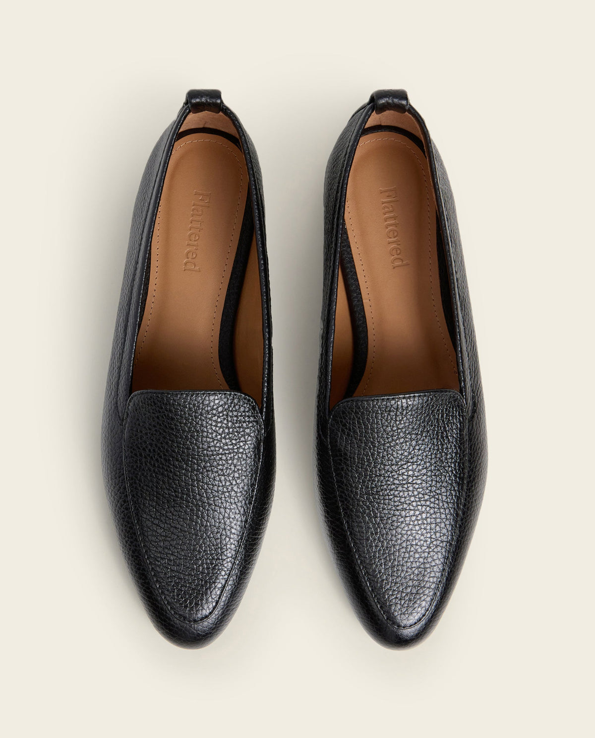 Cajsa Grained Leather Black