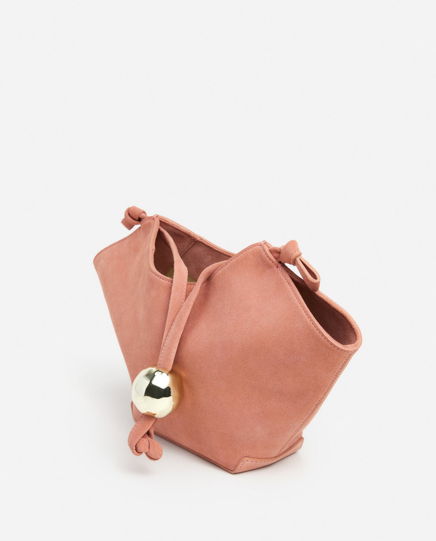 Donia Mini Handbag Suede Blush Pink