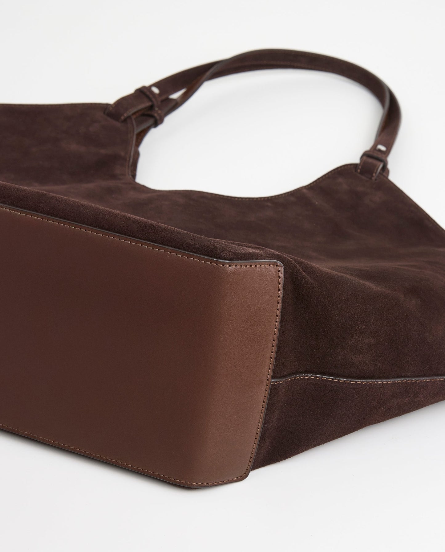 Dahlia Tote Bag Suede Chocolate