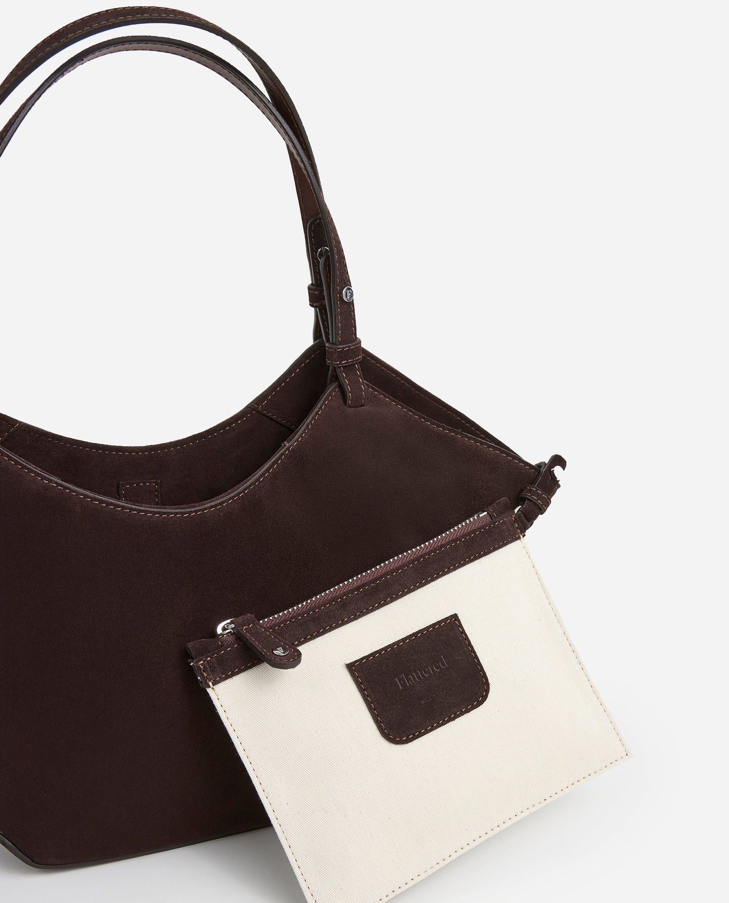 Dilba Mini Tote Bag Suede Chocolate