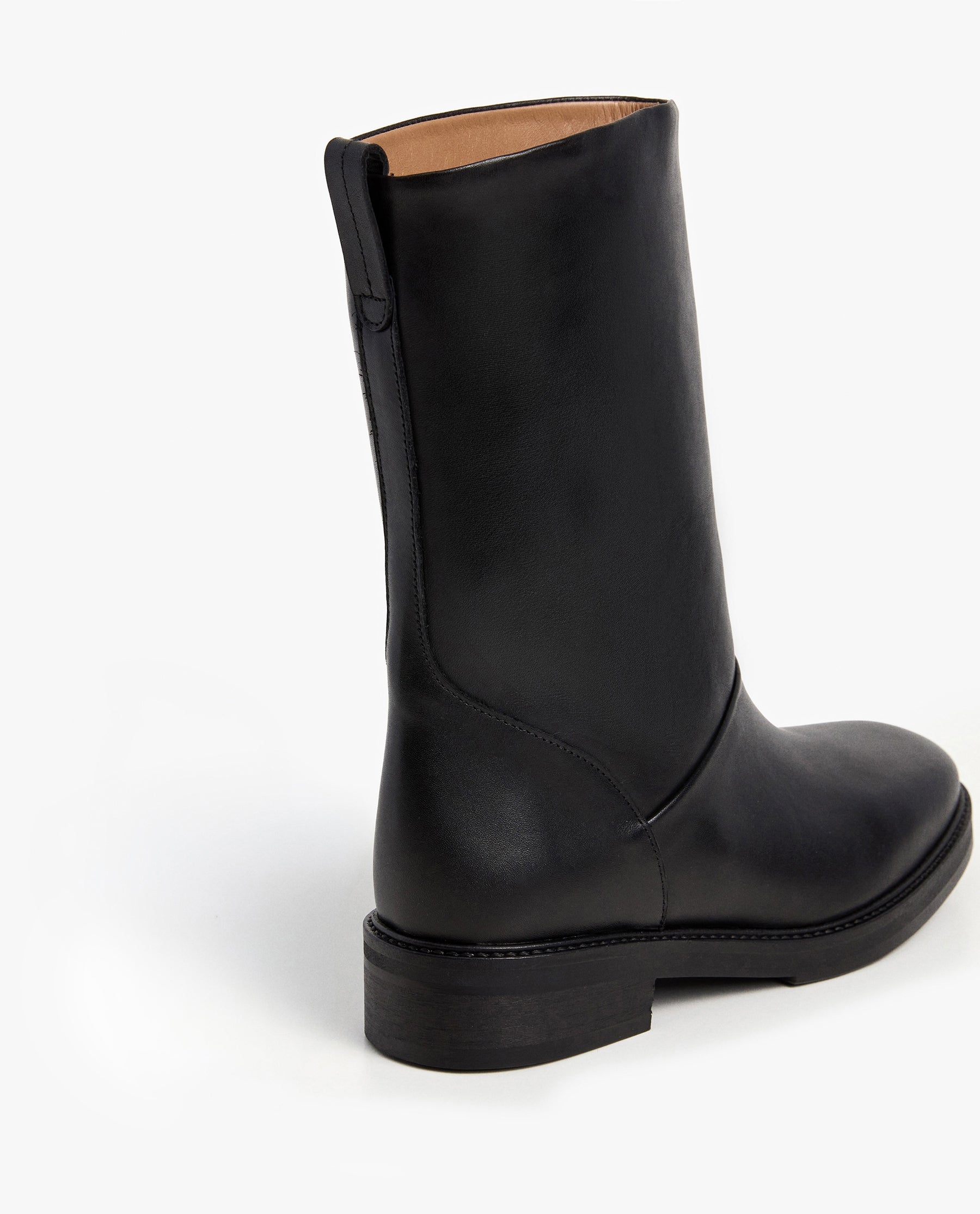 Flora Leather Black
