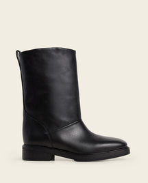 Flora Leather Black