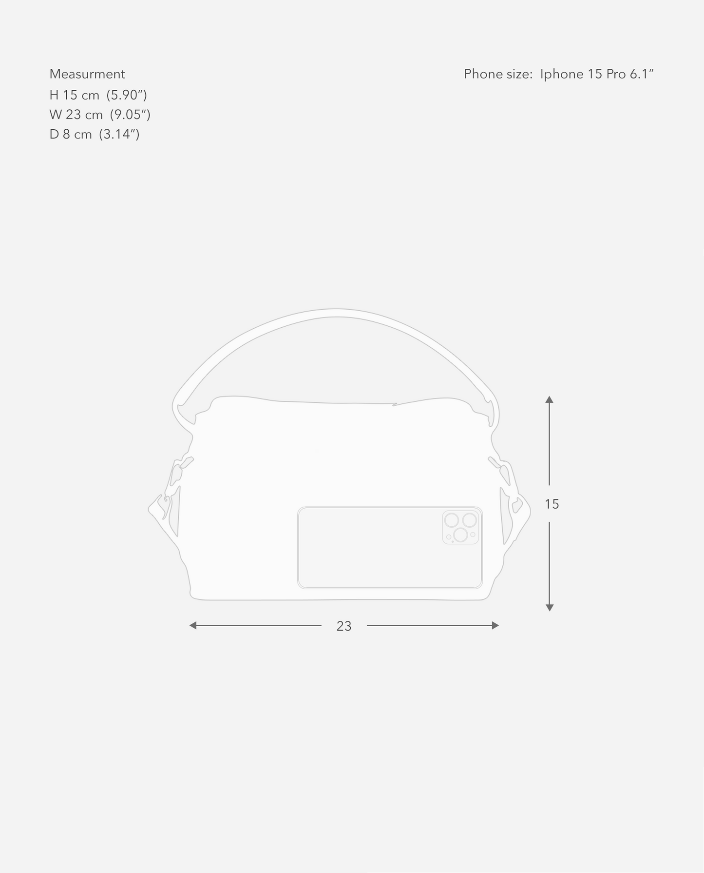 Hanna Mini Bag Grained Leather Creme