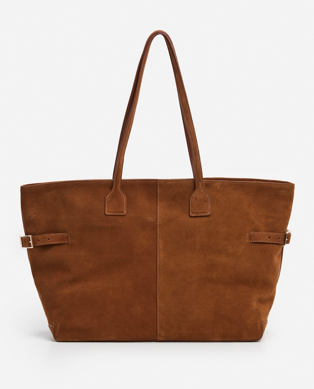 Lesley Tote Bag Suede Bourbon