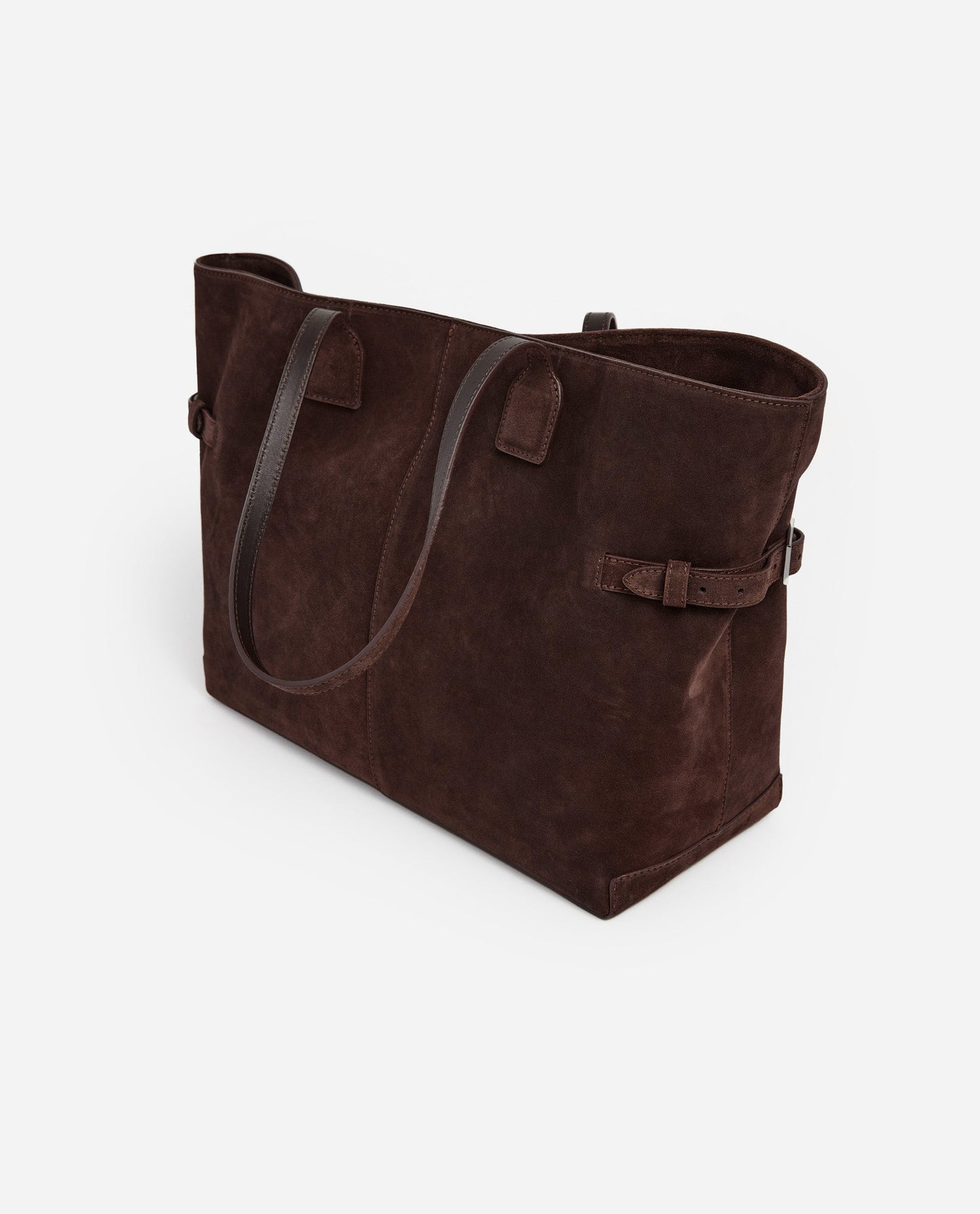 Lesley Tote Bag Suede Chocolate