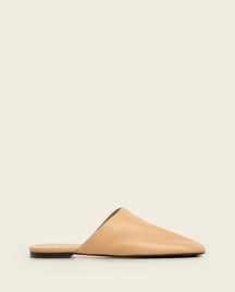 Maurine Grained Leather Biscotti