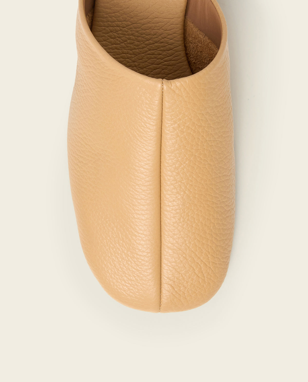 Maurine Grained Leather Biscotti