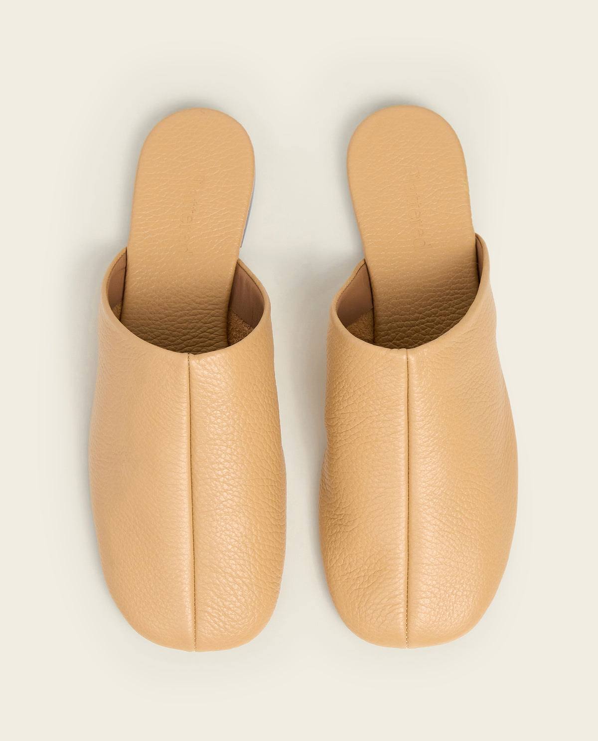 Maurine Grained Leather Biscotti