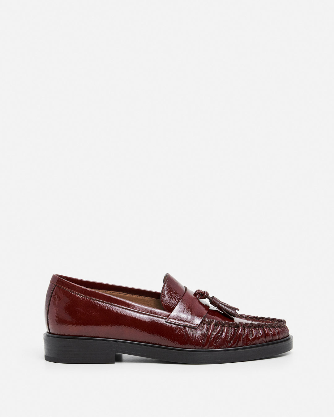 Sigrid Leather Patent Brick Red