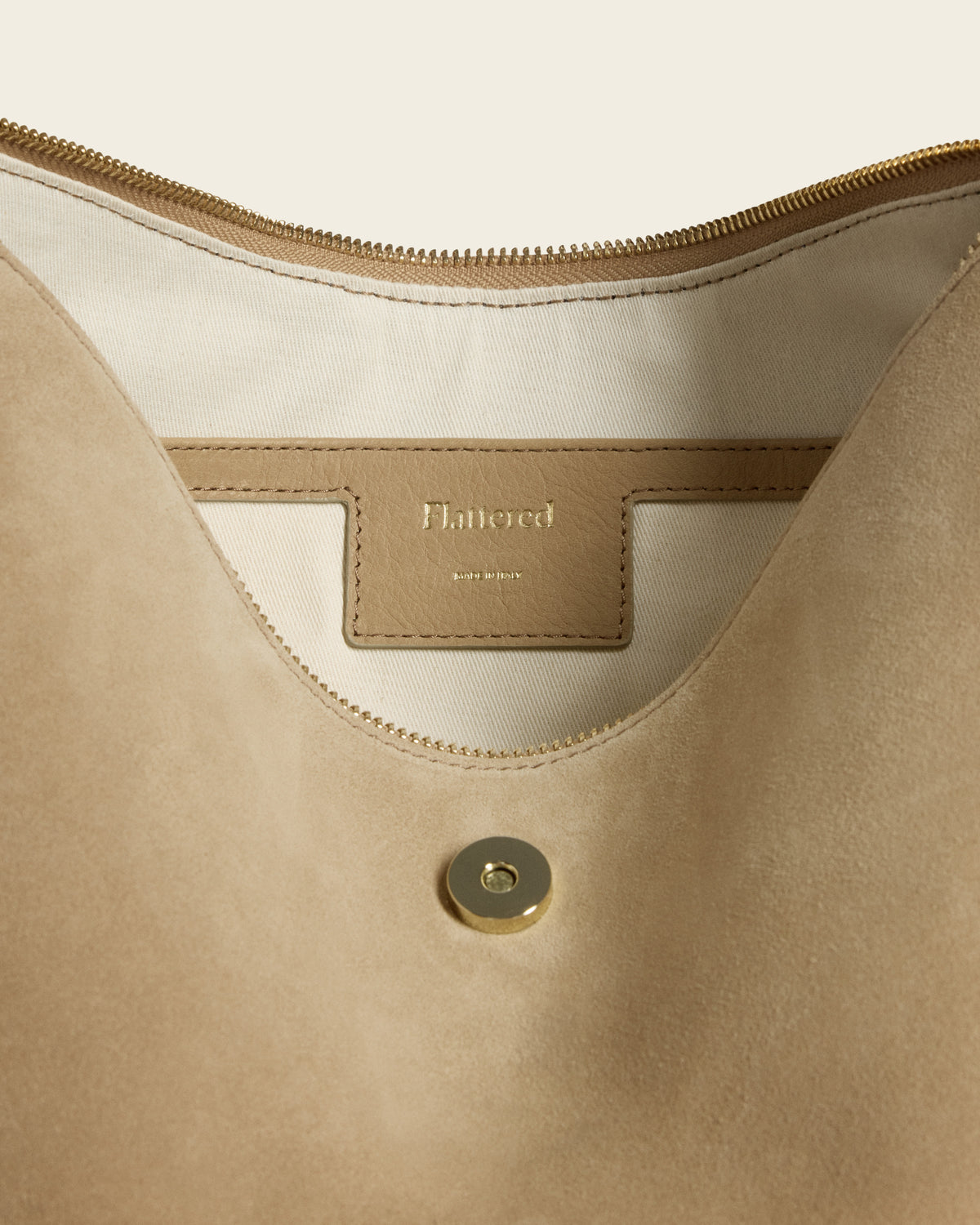 Gaia Handbag Suede Sand