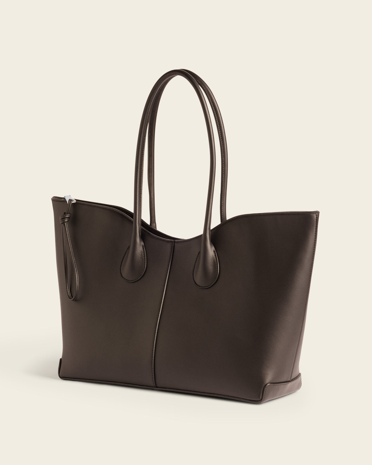 Gaia Tote Bag Leather Chocolate