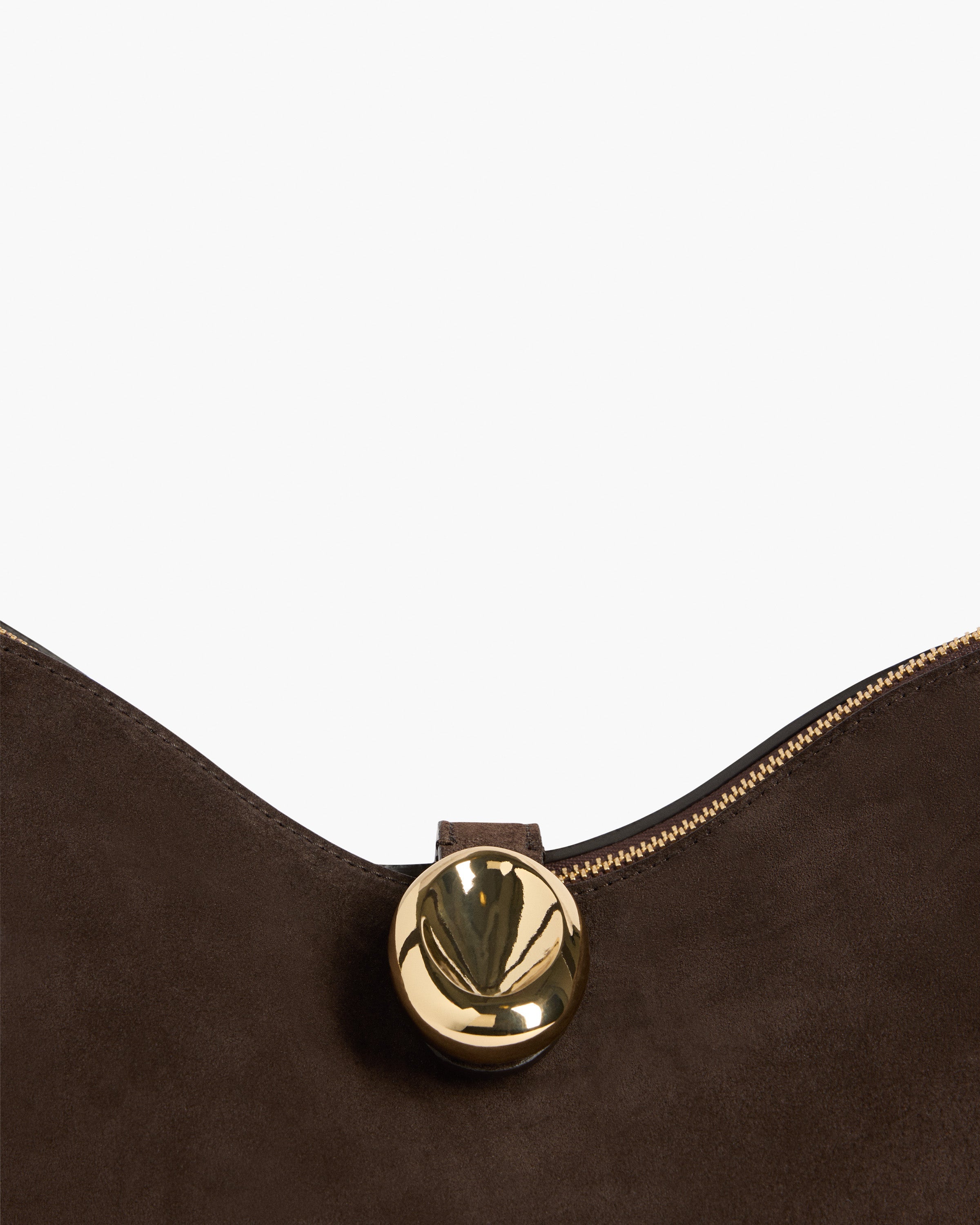 Gaia Handbag Suede Chocolate