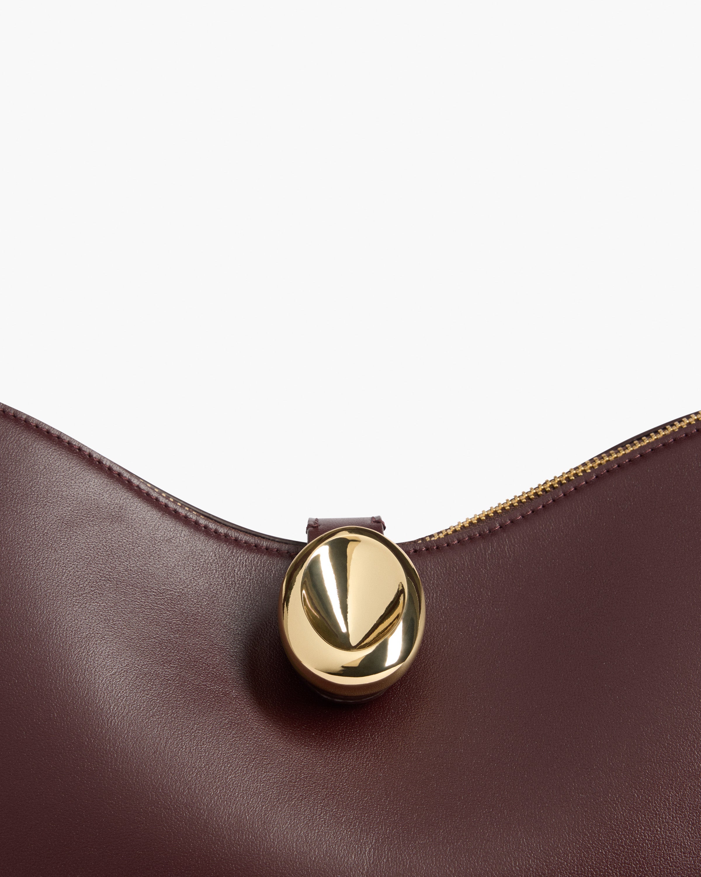 Gaia Handbag Leather Burgundy