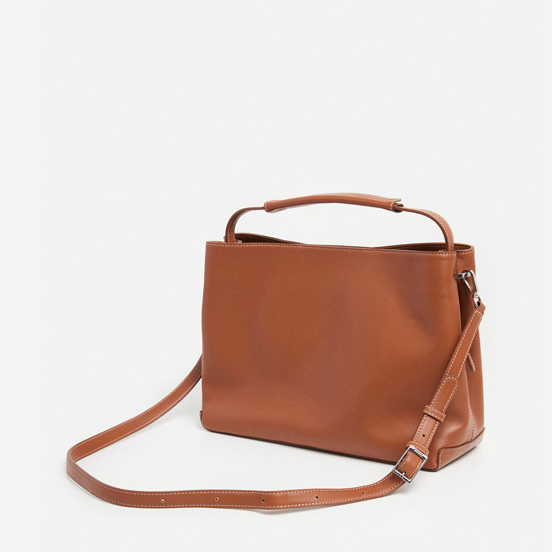 Harper Grande Handbag Leather Cognac